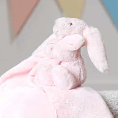 Personalised Jellycat bashful bunny baby pink soother Comforters and Soothers 2