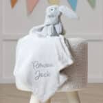 Personalised Jellycat bashful bunny silver soother Comforters and Soothers 3