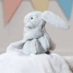 Personalised Jellycat bashful bunny silver soother Comforters and Soothers 4