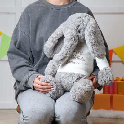Personalised Jellycat bashful luxe thuddeus HUGE elephant Christmas Gifts