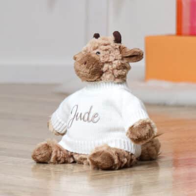 Personalised Jellycat Fuddles Calf Jellycat