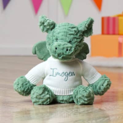 Personalised Jellycat fuddlewuddle dragon soft toy Christmas Gifts