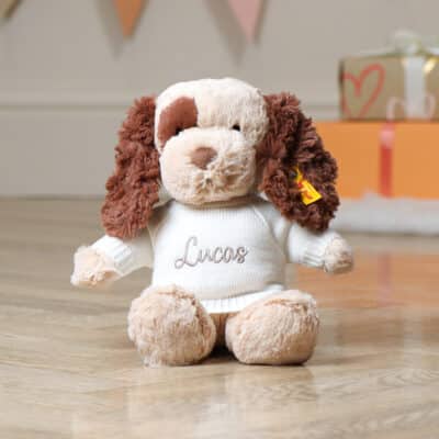 Personalised Steiff Peppi Whelp puppy medium soft toy Birthday Gifts