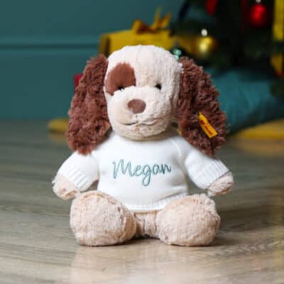 Personalised Steiff Peppi Whelp puppy medium soft toy Birthday Gifts 2