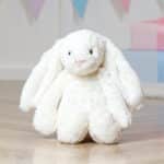 Personalised on ear Jellycat bashful bunny soft toy in a choice of colours Baby Shower Gifts 7
