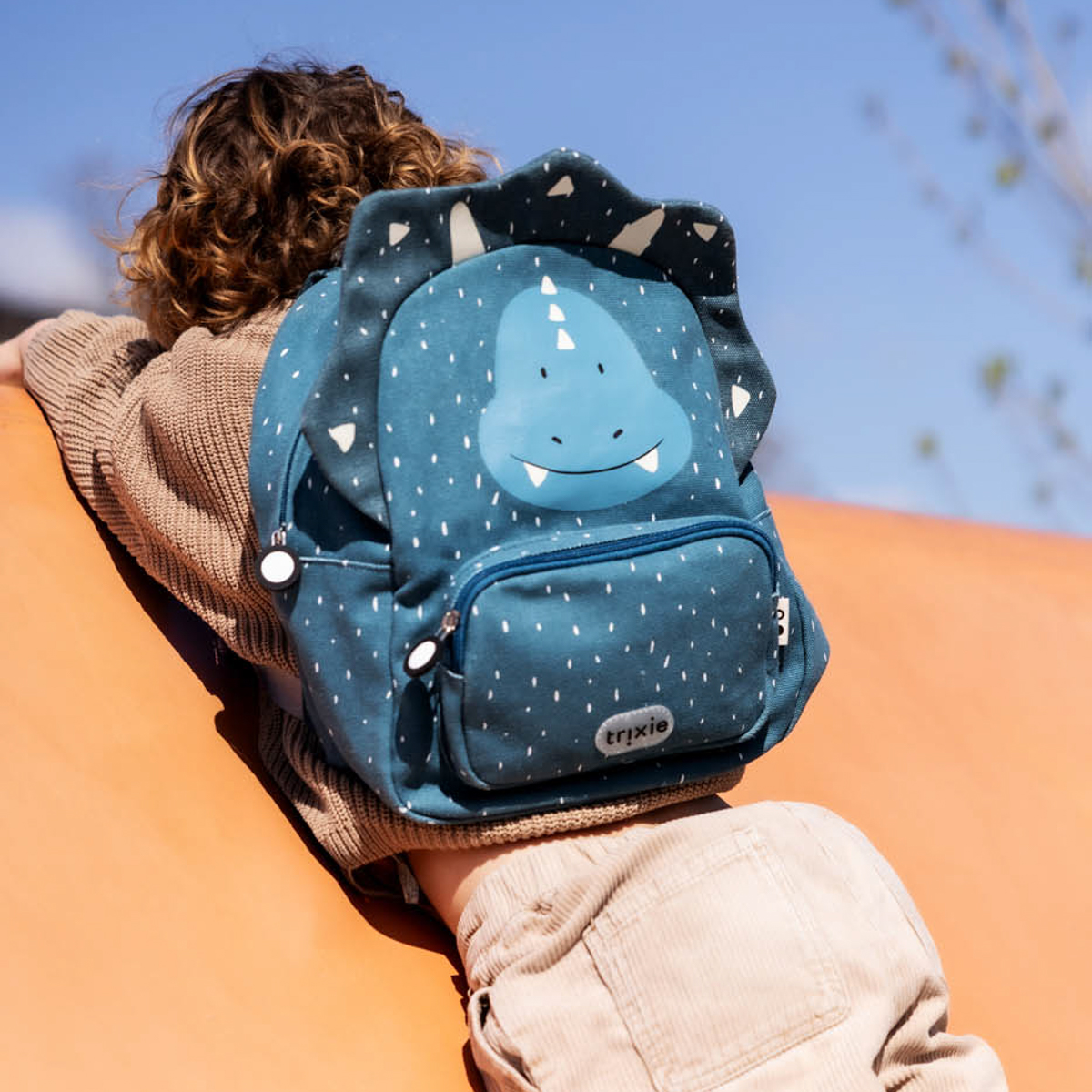 Personalised Trixie Triceratops backpack