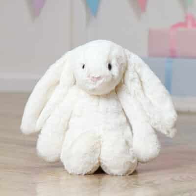 Personalised Jellycat cream bashful bunny soft toy Baby Shower Gifts 2