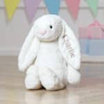 Personalised on ear Jellycat large bashful bunny soft toy Baby Shower Gifts 3