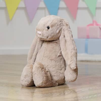 Personalised on ear Jellycat large bashful bunny soft toy Baby Shower Gifts 3