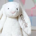 Personalised on ear Jellycat large bashful bunny soft toy Baby Shower Gifts 5