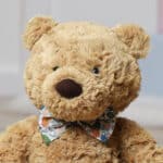 Personalised Jellycat small bumbly bear with Liberty London woodland bow tie Christmas Gifts 5