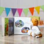 Personalised Jellycat fuddlewuddle cat and Ginger the courageous kitten book gift set Jellycat 4