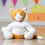 Personalised Jellycat fuddlewuddle ginger cat soft toy Jellycat 3
