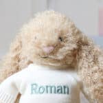 Personalised Jellycat bashful luxe bunny curly Easter Gifts 8