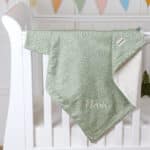 Personalised Trixie Daring Dino organic cotton fleece blanket Personalised Baby Blankets 3