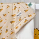 Personalised Trixie Lively Lion organic cotton fleece blanket Personalised Baby Blankets 4