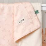 Personalised Trixie Rosy Rabbit organic cotton fleece blanket Personalised Baby Blankets 4