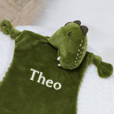 Personalised Trixie Mr Dino Baby Comforter Comforters and Soothers 2
