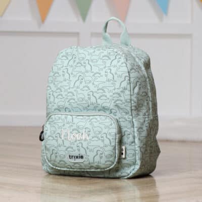 Personalised Trixie Daring Dino printed Backpack Backpacks and Rucksacks 2