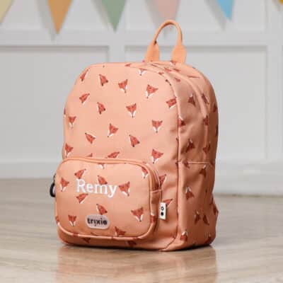 Personalised Trixie Fierce Fox printed Backpack Backpacks and Rucksacks 2