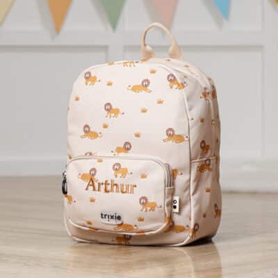 Personalised Trixie Lively Lion printed Backpack Backpacks and Rucksacks 3