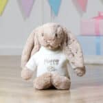 Personalised on ear and jumper Jellycat birthday beige bashful bunny Baby Shower Gifts 6