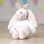 Personalised soft toy jumper and Liberty London Hello Kitty bunny ears scrunchie Christmas Gifts 5
