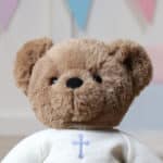 Personalised Aurora Christening, Baptism, Naming Day Avery Bear Soft Toy Aurora 6