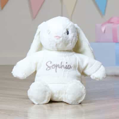 Personalised Aurora Ebba Dewey Rabbit Cream Soft Toy Aurora 2