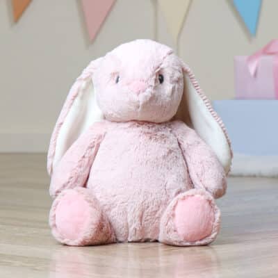 Personalised Aurora Ebba Dewey Rabbit Rose Pink Soft Toy Aurora 2