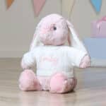 Personalised Aurora Ebba Dewey Rabbit Rose Pink Soft Toy Aurora 5