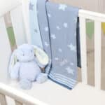 Personalised Ziggle star baby blanket and Aurora rabbit blue gift set Aurora 5