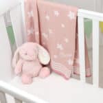 Personalised Ziggle star baby blanket and Aurora rabbit pink gift set Aurora 5