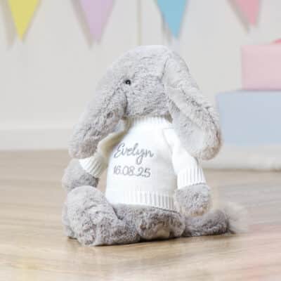 Personalised Jellycat bashful luxe elephant thuddeus Jellycat