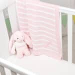 Personalised Jellycat pink bashful bunny and ziggle striped baby blanket gift set Gift Sets 5