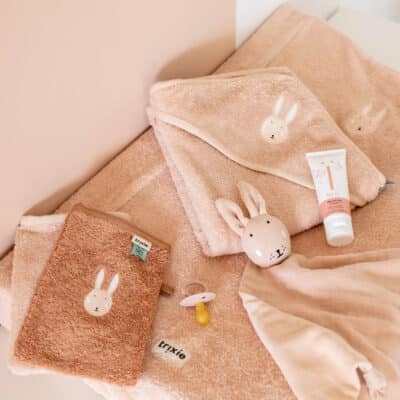 Personalised Trixie Aura Rabbit 2 pack washcloths Bath Time 2