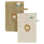Personalised Trixie Aura Lion 2 pack washcloths Bath Time 5