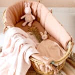 Personalised Trixie Rosy Rabbit organic cotton fleece blanket Personalised Baby Blankets 8