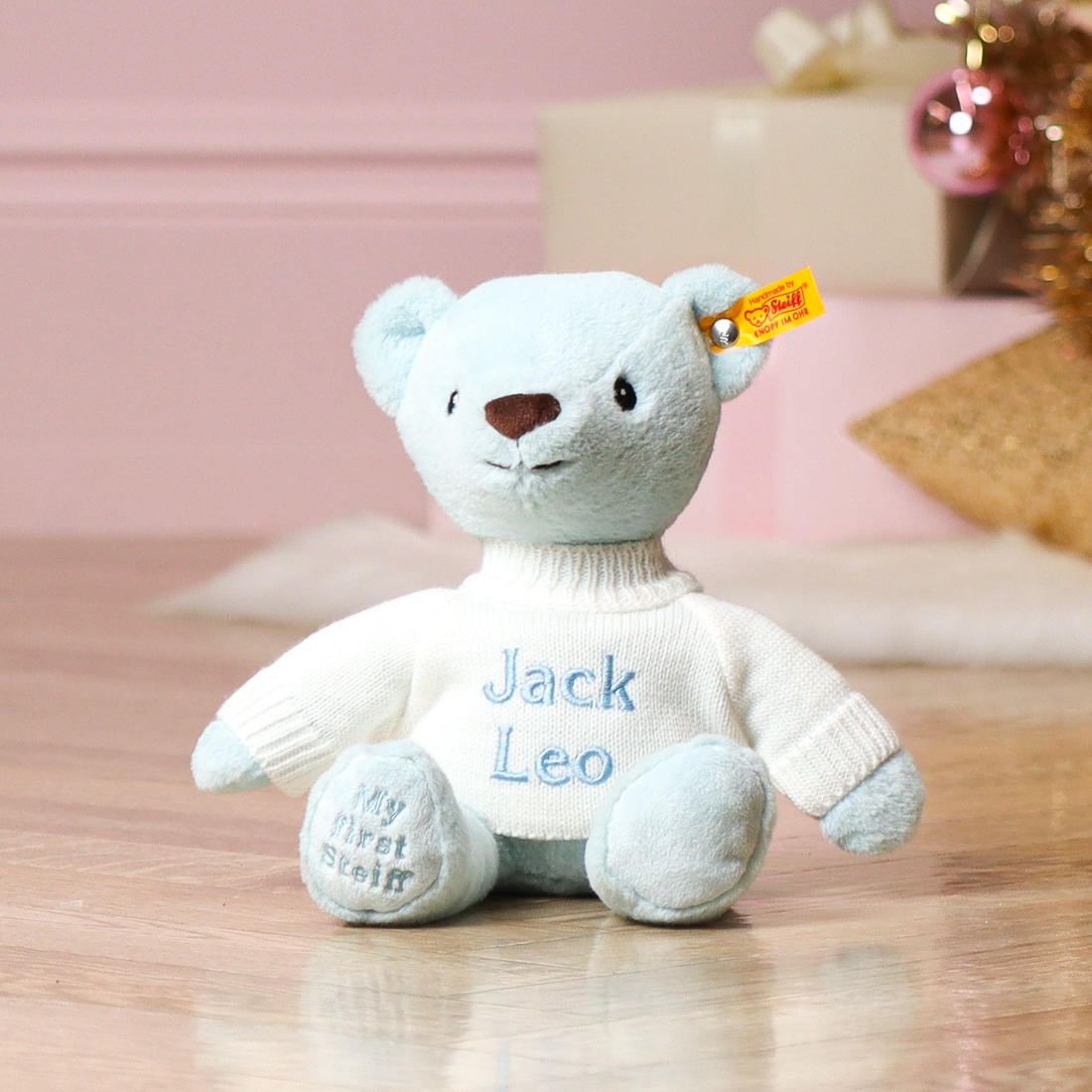 1円スタート Steiff 677861 Teddybear LITTLE SANTA 2014 シュタイフ