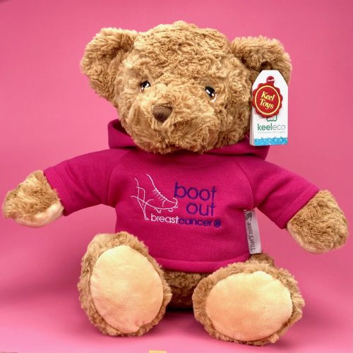 boot out breast cancer charity teddy bear keel toys